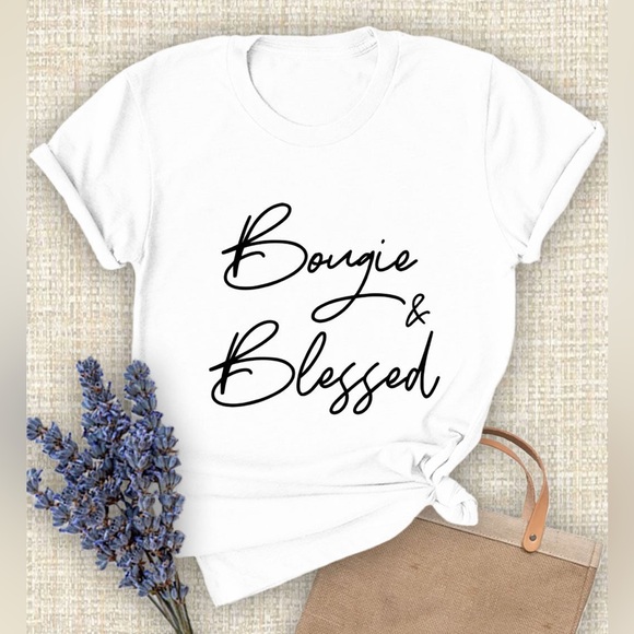 Tops - Bougie And Blessed T-shirt